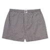 Schwarz-weiß gemusterte Shorts für Männer