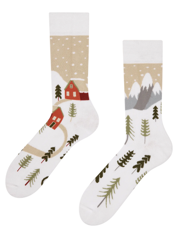 Lustige warme Socken Schneeland