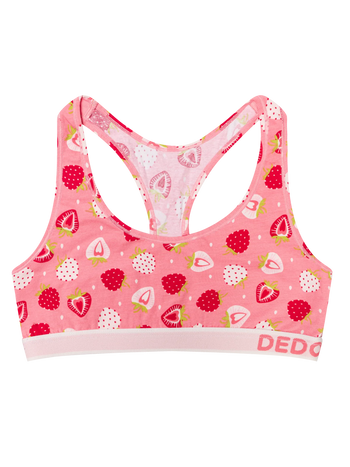 Lustige Damenbralette Süße Erdbeeren