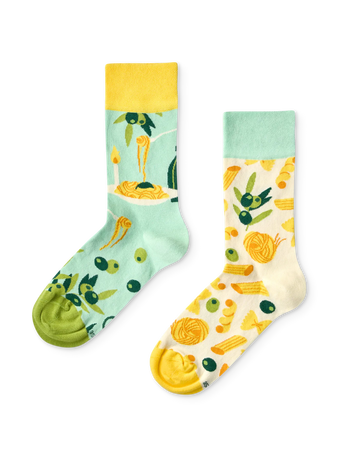 Lustige Socken Italienisches Abendessen