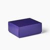 Violett gemusterte Geschenkbox