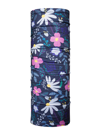 Lustiger Halswärmer Violette Blumen