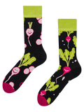Lustige Socken Fröhliches Radieschen