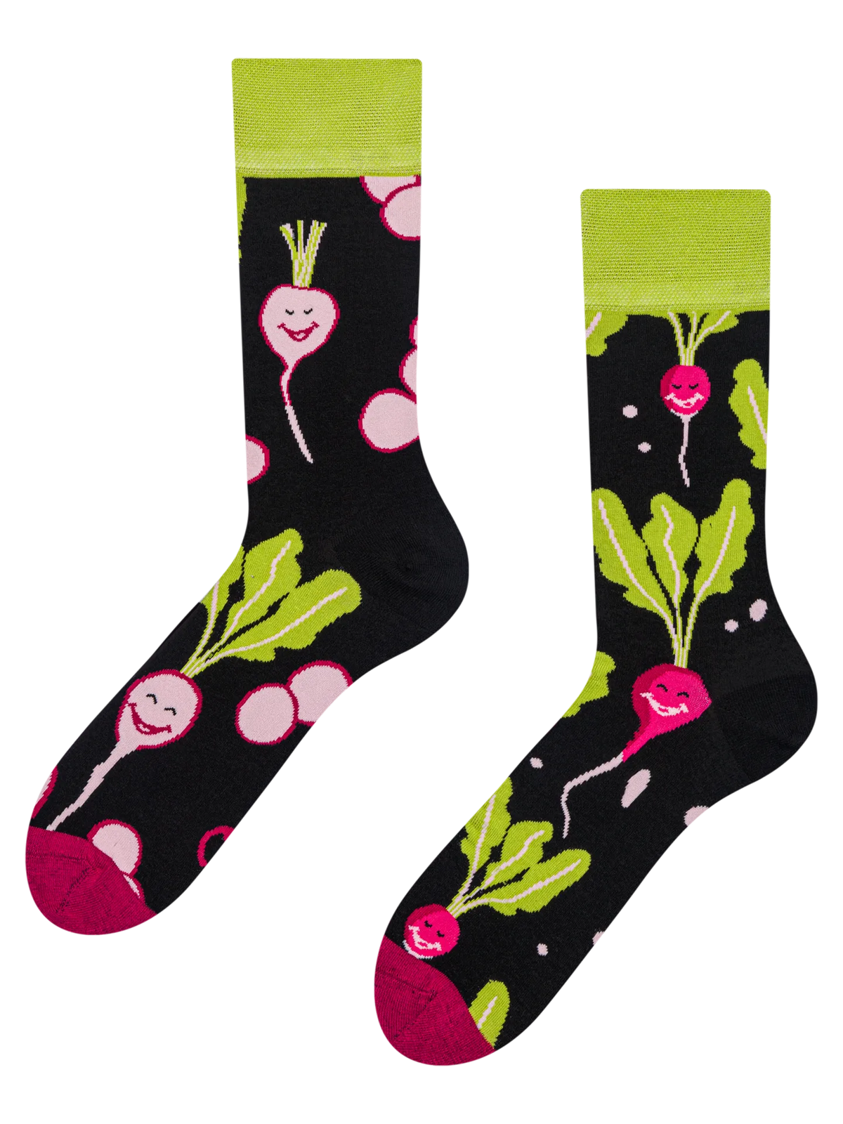Radish Socks Lustige Socken Fröhliches Radieschen – Dedoles