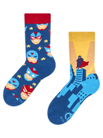 Lustige Kindersocken Superheld