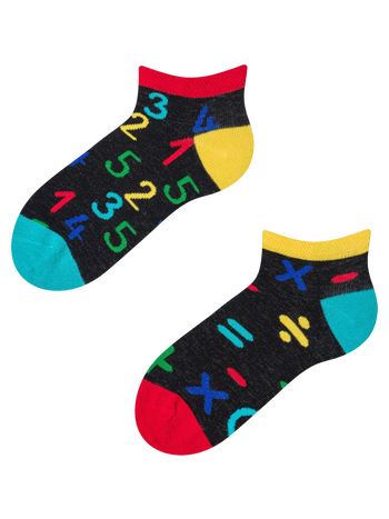 Lustige Knöchelsocken für Kinder Zahlen