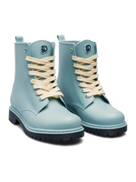 Stahlblaue Regenstiefel für Frauen