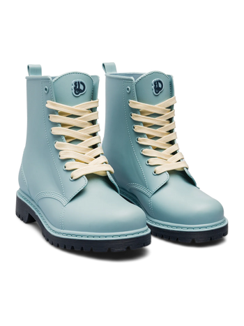 Stahlblaue Regenstiefel für Frauen