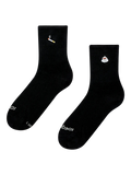 Gerippte Mid-Calf-Socken Morning Ritual