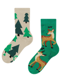 Lustige warme Socken für Kinder Reh und Hirsch