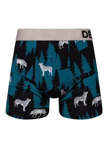 Lustige Boxershorts für Männer Mondwolf