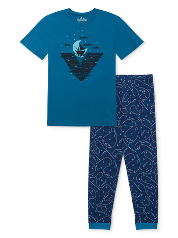 Lustiger Pyjama für Männer Nachtfischer