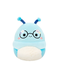 Squishmallows Cordelia der blaue Bücherwurm mit Blumen auf der Brille, 20 cm