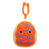 Squishmallows Clip-On Jay der orangefarbene Donut mit violettem Nieselregen, 9 cm