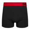 Schwarze und rote Boxershorts für Männer