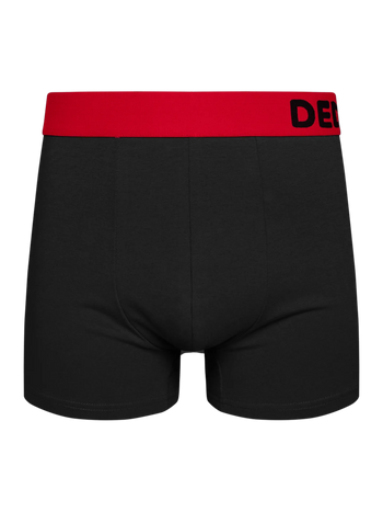 Schwarze und rote Boxershorts für Männer