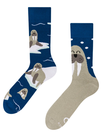 Lustige warme Socken Walross