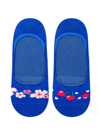 Lustige No-Show-Socken Kirschenliebe