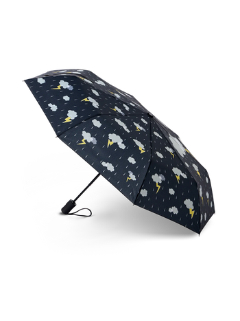 Lustiger Regenschirm Sturm