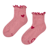 Cutecore-Socken für Mädchen Rote Herzen