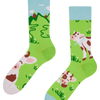 Lustige Socken Fröhliche Kuh