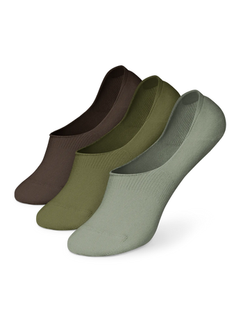 3er-Pack No-Show-Socken aus Baumwolle Tarnfarbe