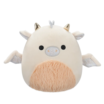 Squishmallows Buck der Creme- und Pfirsichdrache mit flauschigem Bauch, 20 cm
