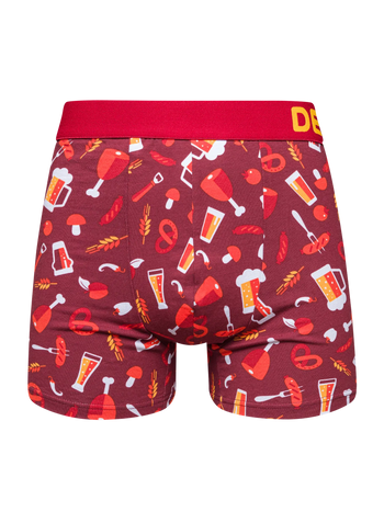 Lustige Boxershorts für Männer Bier und Barbecue