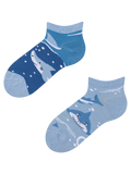 Lustige Knöchelsocken für Kinder Grauer Hai