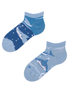Lustige Knöchelsocken für Kinder Grauer Hai