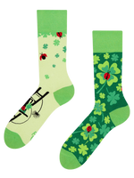 Lustige Socken Vierblättriger Glücksklee