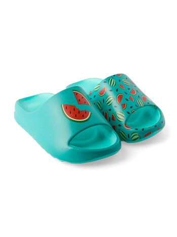 Lustige chunky Pantoletten für Kinder Wassermelonensaison