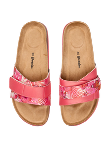 Korkpantoletten für Frauen Hibiskus