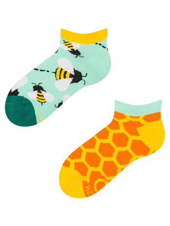 Lustige Knöchelsocken für Kinder Kleine Bienen