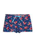 Lustige elastische Badeshorts für Kinder Roter Oktopus