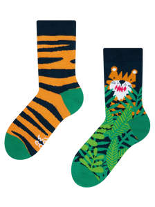 Lustige Kindersocken Tiger