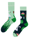 Lustige Socken Weißer Schwan