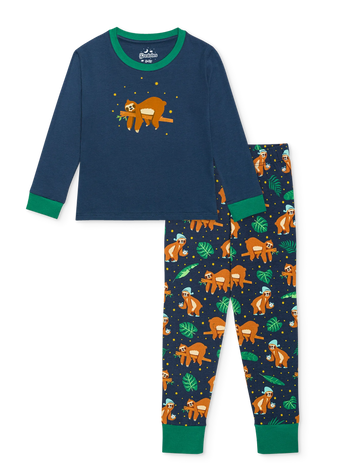 Lustiger Pyjama für Kinder Schläfriges Faultier