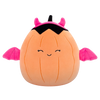 Squishmallows Margie - Pastelloranger Kürbis in rosa Teufelskostüm, 20 cm