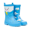 Lustige Regenstiefel für Kinder Regenwolken