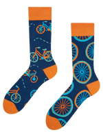 Lustige Socken Oranges Fahrrad