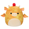 Squishmallows Dieric der gelbe strukturierte Drache mit rotem Haar, 40 cm