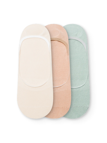 Sandstrand Klassische No-Show-Socken 3er-Pack