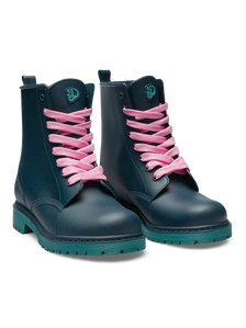 Smaragdblaue Regenstiefel für Frauen