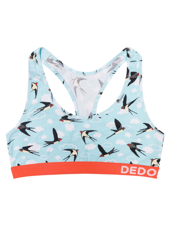 Lustige Damenbralette Schwalben