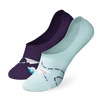 Lustige No-Show-Socken Papierflugzeuge und Wolken
