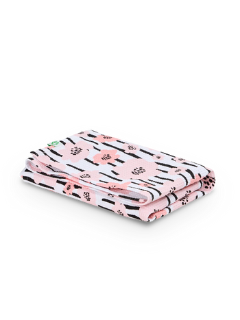 Lustiges Küchentuch Rosa Blumen