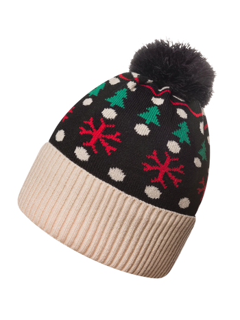 Lustige Beanie Waldverzierung