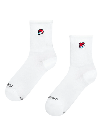 Gerippte Mid-Calf-Socken Liegt wohl am Wasser