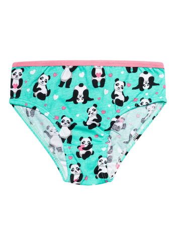Lustige Höschen für Mädchen Panda und Herzen